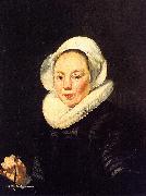 Thomas De Keyser Portrait of a Woman Holding a Balance oil